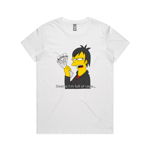 Full Of Rage Tee by Lonely Kids Club. All clothing from our T-shirts to our shorts and hoodies are ethically made, and printed packed and shipped from Sydney.