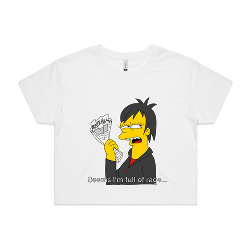 Full Of Rage Tee by Lonely Kids Club. All clothing from our T-shirts to our shorts and hoodies are ethically made, and printed packed and shipped from Sydney.