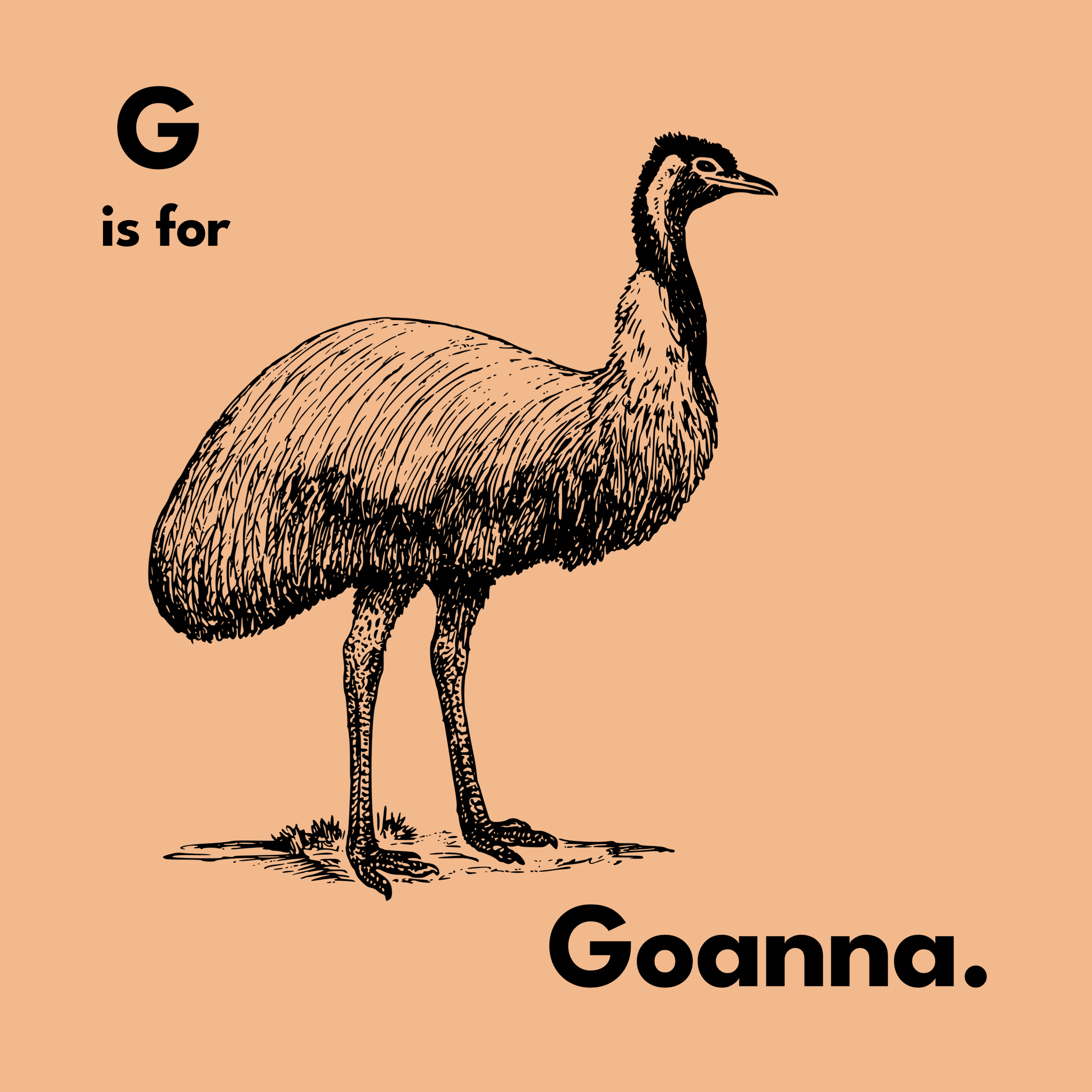 G Is For Goanna Hoodie