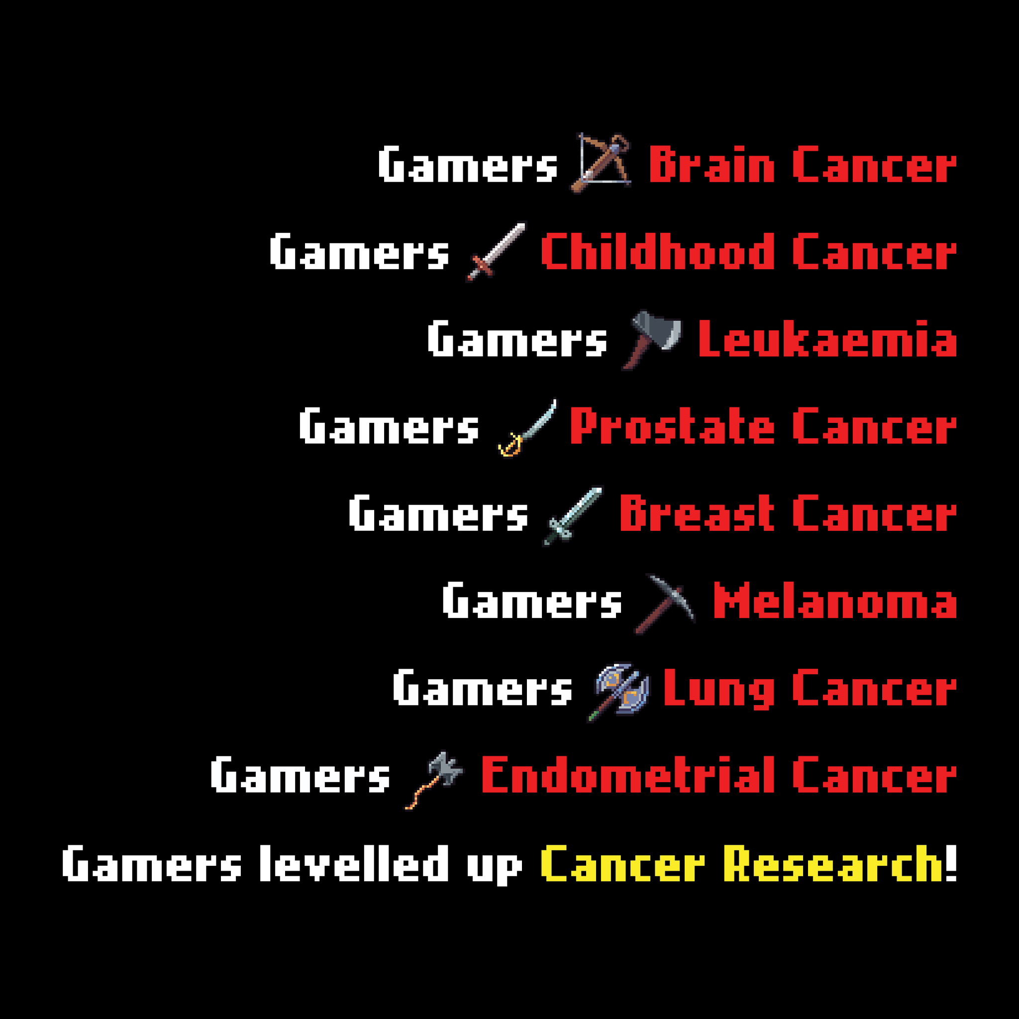 Gamers VS Cancer Charity Tee