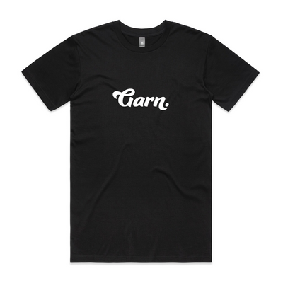 Garn Text Tee by Lonely Kids Club. All clothing from our T-shirts to our shorts and hoodies are ethically made, and printed packed and shipped from Sydney.