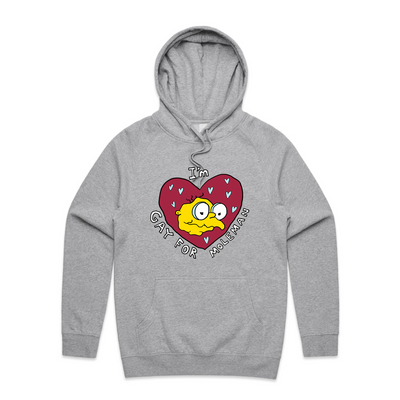 Gay For Moleman Hoodie by Lonely Kids Club. All clothing from our T-shirts to our shorts and hoodies are ethically made, and printed packed and shipped from Sydney.