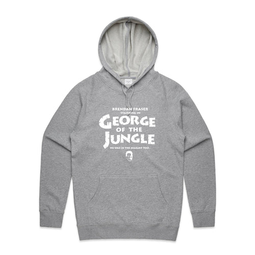 George Of The Jungle Hoodie by Lonely Kids Club. All clothing from our T-shirts to our shorts and hoodies are ethically made, and printed packed and shipped from Sydney.