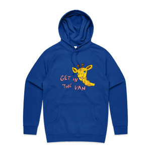 Get in the van healthy harold hoodie. Printed in Sydney by Lonely Kids Club. 