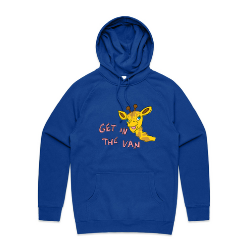 Get in the van healthy harold hoodie. Printed in Sydney by Lonely Kids Club. 