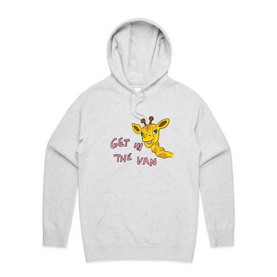 Get in the van healthy harold hoodie. Printed in Sydney by Lonely Kids Club. 