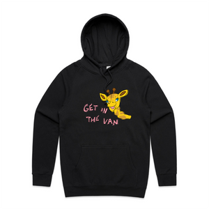 Get in the van healthy harold hoodie. Printed in Sydney by Lonely Kids Club. 