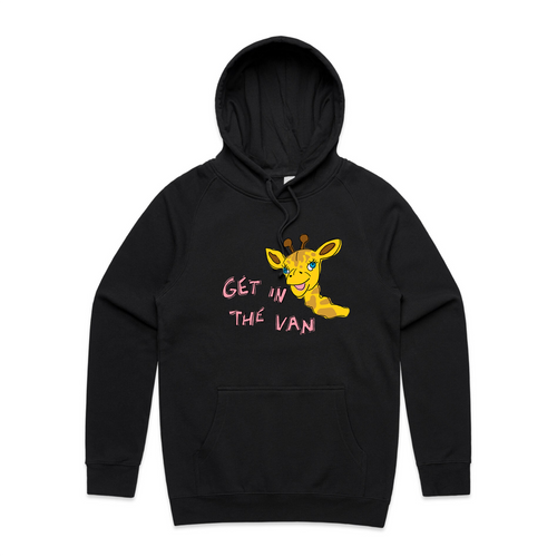 Get in the van healthy harold hoodie. Printed in Sydney by Lonely Kids Club. 