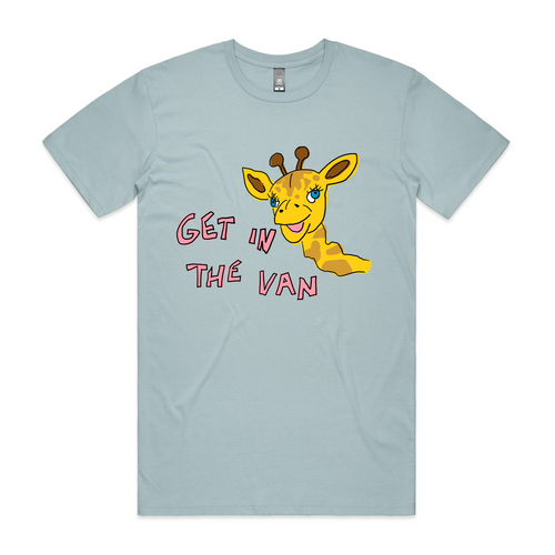 Get In The Van Tee by Lonely Kids Club. All clothing from our T-shirts to our shorts and hoodies are ethically made, and printed packed and shipped from Sydney.