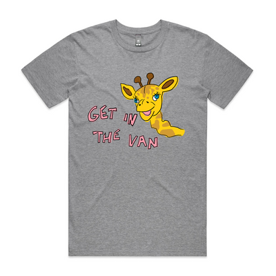 Get In The Van Tee by Lonely Kids Club. All clothing from our T-shirts to our shorts and hoodies are ethically made, and printed packed and shipped from Sydney.