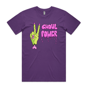 Ghoul Power Tee by Lonely Kids Club. All clothing from our T-shirts to our shorts and hoodies are ethically made, and printed packed and shipped from Sydney.