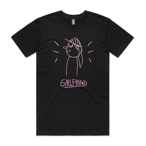 Girlfriend Tee by Lonely Kids Club. All clothing from our T-shirts to our shorts and hoodies are ethically made, and printed packed and shipped from Sydney.