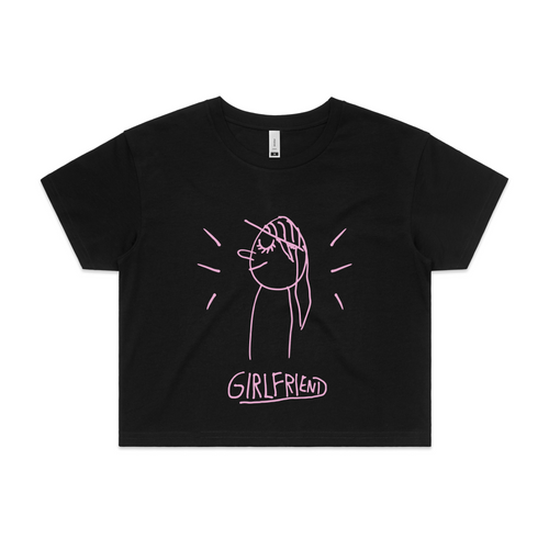 Girlfriend Tee by Lonely Kids Club. All clothing from our T-shirts to our shorts and hoodies are ethically made, and printed packed and shipped from Sydney.