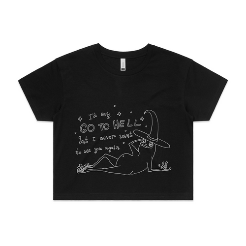 Go To Hell Tee by Lonely Kids Club. All clothing from our T-shirts to our shorts and hoodies are ethically made, and printed packed and shipped from Sydney.