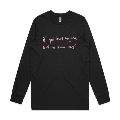 God Loves Everyone Tee by Lonely Kids Club. All clothing from our T-shirts to our shorts and hoodies are ethically made, and printed packed and shipped from Sydney.