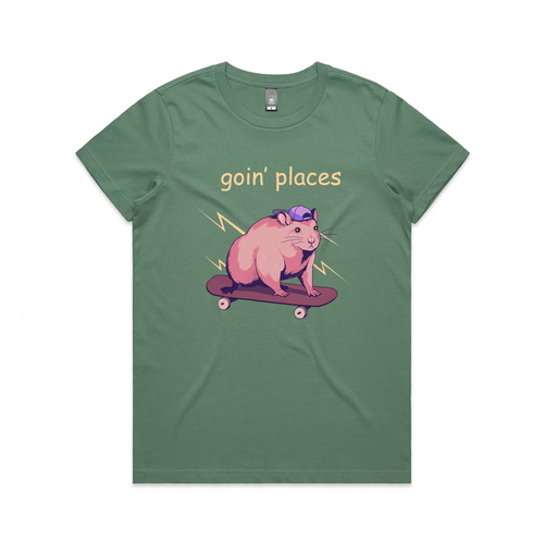 Goin' Places Tee by Lonely Kids Club. All clothing from our T-shirts to our shorts and hoodies are ethically made, and printed packed and shipped from Sydney.