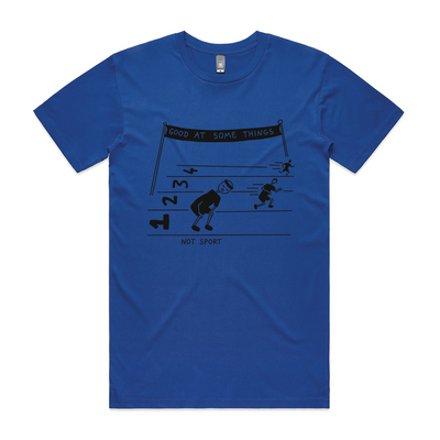 Good At Some Things Tee by Lonely Kids Club. All clothing from our T-shirts to our shorts and hoodies are ethically made, and printed packed and shipped from Sydney.