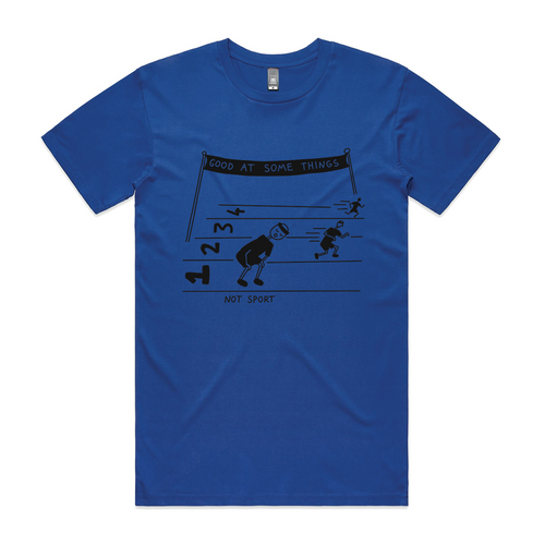 Good At Some Things Tee by Lonely Kids Club. All clothing from our T-shirts to our shorts and hoodies are ethically made, and printed packed and shipped from Sydney.