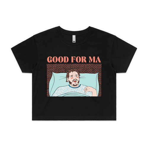 Good For Ma Tee by Lonely Kids Club. All clothing from our T-shirts to our shorts and hoodies are ethically made, and printed packed and shipped from Sydney.