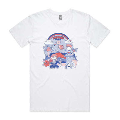 Hawaii Kawaii Tee by Lonely Kids Club. All clothing from our T-shirts to our shorts and hoodies are ethically made, and printed packed and shipped from Sydney.