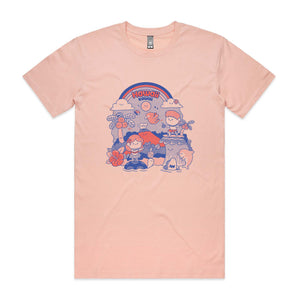 Hawaii Kawaii Tee by Lonely Kids Club. All clothing from our T-shirts to our shorts and hoodies are ethically made, and printed packed and shipped from Sydney.