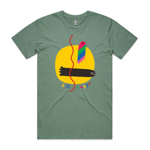 Happy Seal Tee by Lonely Kids Club. All clothing from our T-shirts to our shorts and hoodies are ethically made, and printed packed and shipped from Sydney.