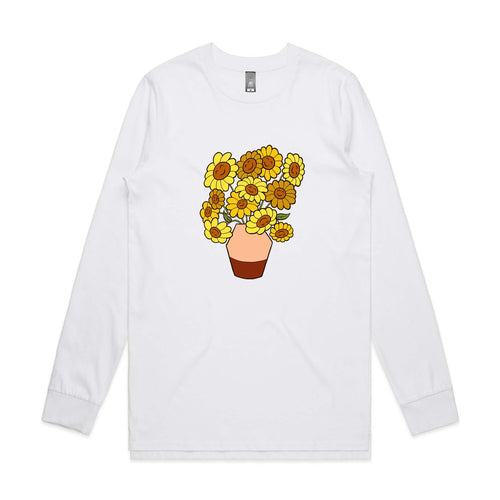 Happy Sunflowers Tee by Lonely Kids Club. All clothing from our T-shirts to our shorts and hoodies are ethically made, and printed packed and shipped from Sydney.