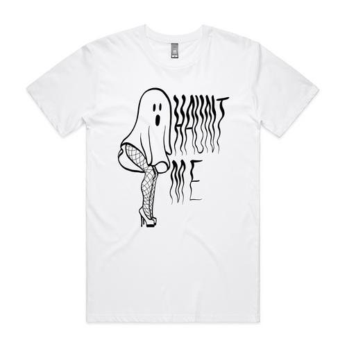 Haunt Me Tee by Lonely Kids Club. All clothing from our T-shirts to our shorts and hoodies are ethically made, and printed packed and shipped from Sydney.