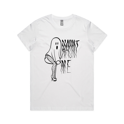 Haunt Me Tee by Lonely Kids Club. All clothing from our T-shirts to our shorts and hoodies are ethically made, and printed packed and shipped from Sydney.