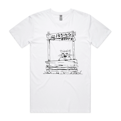 Hissing Booth Tee by Lonely Kids Club. All clothing from our T-shirts to our shorts and hoodies are ethically made, and printed packed and shipped from Sydney.