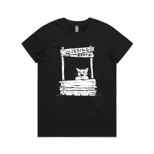 Hissing Booth Tee by Lonely Kids Club. All clothing from our T-shirts to our shorts and hoodies are ethically made, and printed packed and shipped from Sydney.