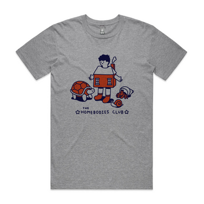 Homebodies Tee by Lonely Kids Club. All clothing from our T-shirts to our shorts and hoodies are ethically made, and printed packed and shipped from Sydney.