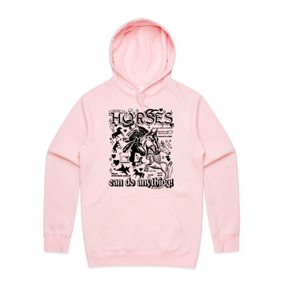 Horses Hoodie by Lonely Kids Club. All clothing from our T-shirts to our shorts and hoodies are ethically made, and printed packed and shipped from Sydney.