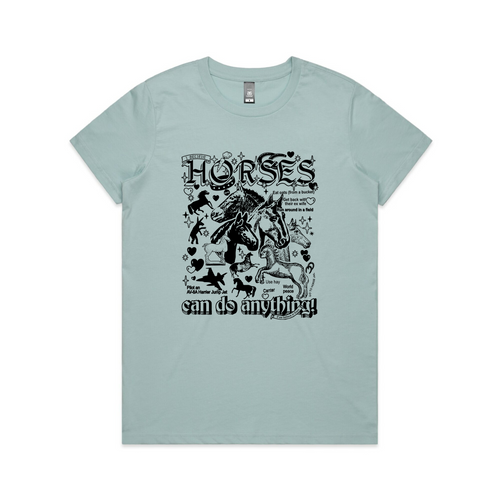 Horses Tee by Lonely Kids Club. All clothing from our T-shirts to our shorts and hoodies are ethically made, and printed packed and shipped from Sydney.