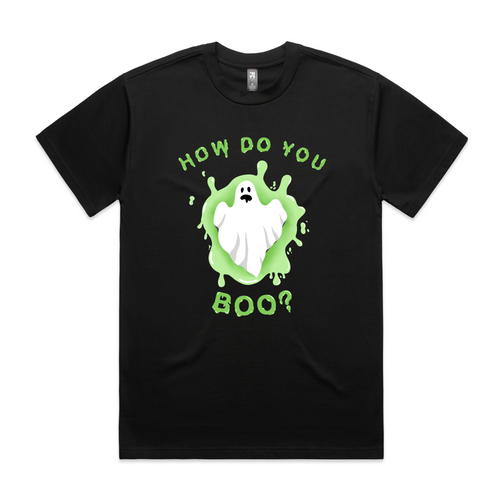 How Do You Boo Tee by Lonely Kids Club. All clothing from our T-shirts to our shorts and hoodies are ethically made, and printed packed and shipped from Sydney.
