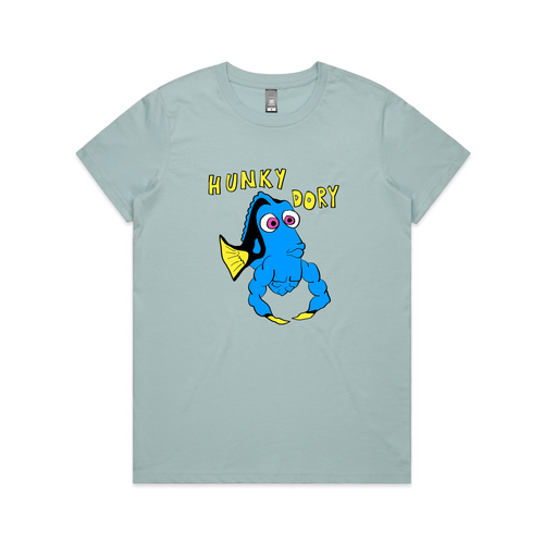 Hunky Dory Tee by Lonely Kids Club. All clothing from our T-shirts to our shorts and hoodies are ethically made, and printed packed and shipped from Sydney.