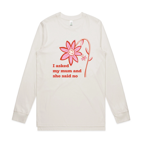 I Asked My Mum Tee by Lonely Kids Club. All clothing from our T-shirts to our shorts and hoodies are ethically made, and printed packed and shipped from Sydney.