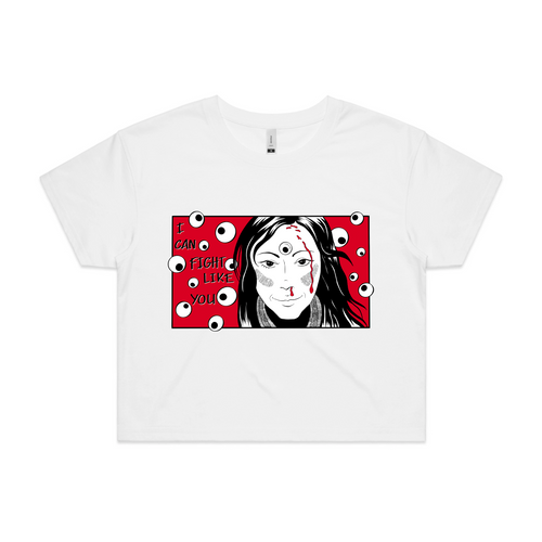 I Can Fight Like You Tee by Lonely Kids Club. All clothing from our T-shirts to our shorts and hoodies are ethically made, and printed packed and shipped from Sydney.