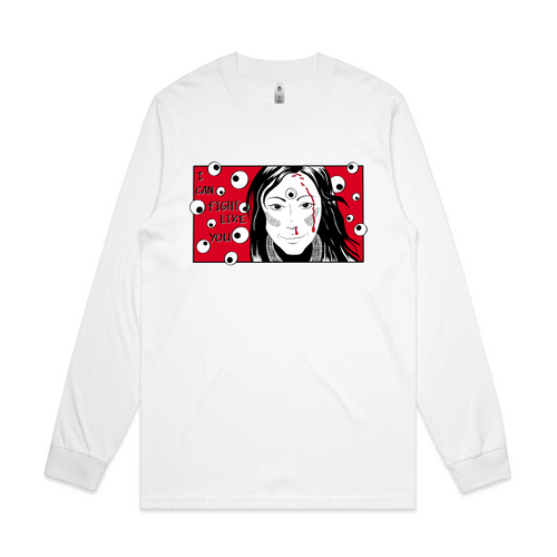 I Can Fight Like You Tee by Lonely Kids Club. All clothing from our T-shirts to our shorts and hoodies are ethically made, and printed packed and shipped from Sydney.