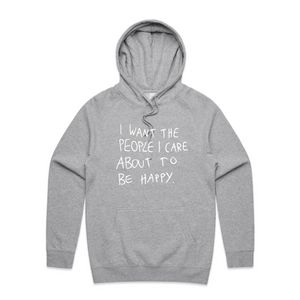 I Care Hoodie by Lonely Kids Club. All clothing from our T-shirts to our shorts and hoodies are ethically made, and printed packed and shipped from Sydney.