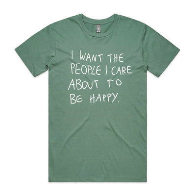 I Care Tee by Lonely Kids Club. All clothing from our T-shirts to our shorts and hoodies are ethically made, and printed packed and shipped from Sydney.