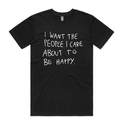 I Care Tee by Lonely Kids Club. All clothing from our T-shirts to our shorts and hoodies are ethically made, and printed packed and shipped from Sydney.