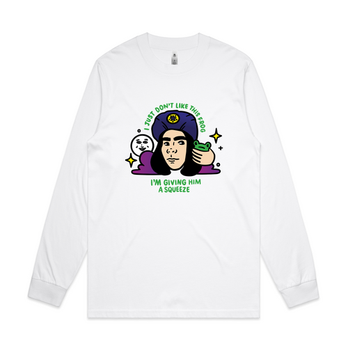 I Don't Like This Frog Tee by Lonely Kids Club. All clothing from our T-shirts to our shorts and hoodies are ethically made, and printed packed and shipped from Sydney.