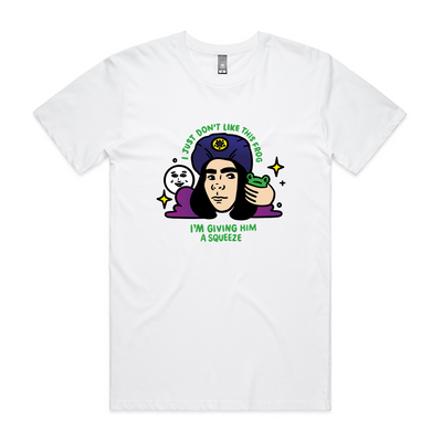 I Don't Like This Frog Tee by Lonely Kids Club. All clothing from our T-shirts to our shorts and hoodies are ethically made, and printed packed and shipped from Sydney.