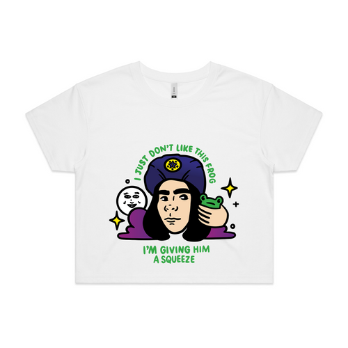 I Don't Like This Frog Tee by Lonely Kids Club. All clothing from our T-shirts to our shorts and hoodies are ethically made, and printed packed and shipped from Sydney.