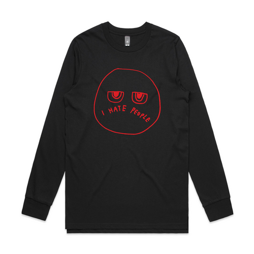 I Hate People Tee by Lonely Kids Club. All clothing from our T-shirts to our shorts and hoodies are ethically made, and printed packed and shipped from Sydney.