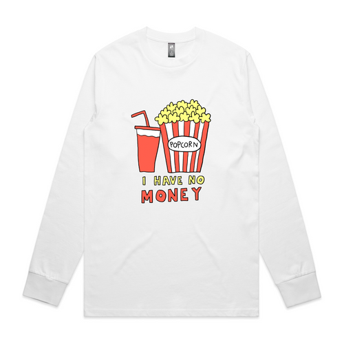 I Have No Money Tee by Lonely Kids Club. All clothing from our T-shirts to our shorts and hoodies are ethically made, and printed packed and shipped from Sydney.