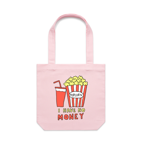 I Have No Money Tote by Lonely Kids Club. All clothing from our T-shirts to our shorts and hoodies are ethically made, and printed packed and shipped from Sydney.