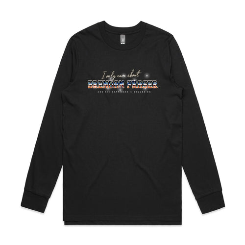 I Only Care About Brendan Tee by Lonely Kids Club. All clothing from our T-shirts to our shorts and hoodies are ethically made, and printed packed and shipped from Sydney.