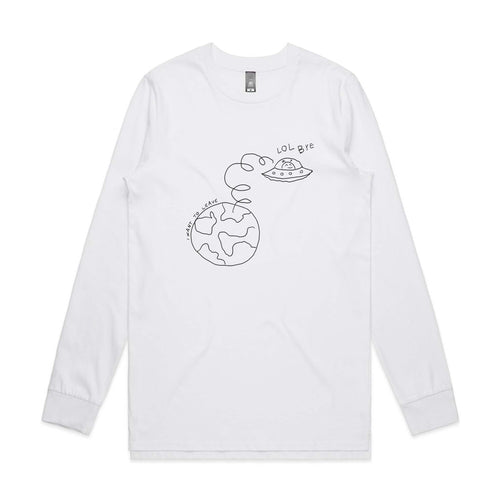 I Want To Leave Tee by Lonely Kids Club. All clothing from our T-shirts to our shorts and hoodies are ethically made, and printed packed and shipped from Sydney.